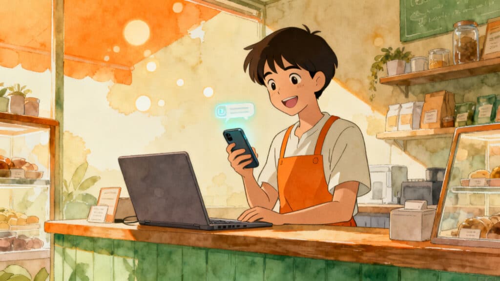เจ้าของร้านอาหาร SME ไทยใช้ AI Agent ช่วยจัดการงานหลังร้านผ่านมือถือ